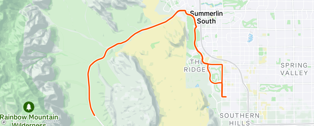 Map of the activity, Afternoon Ride