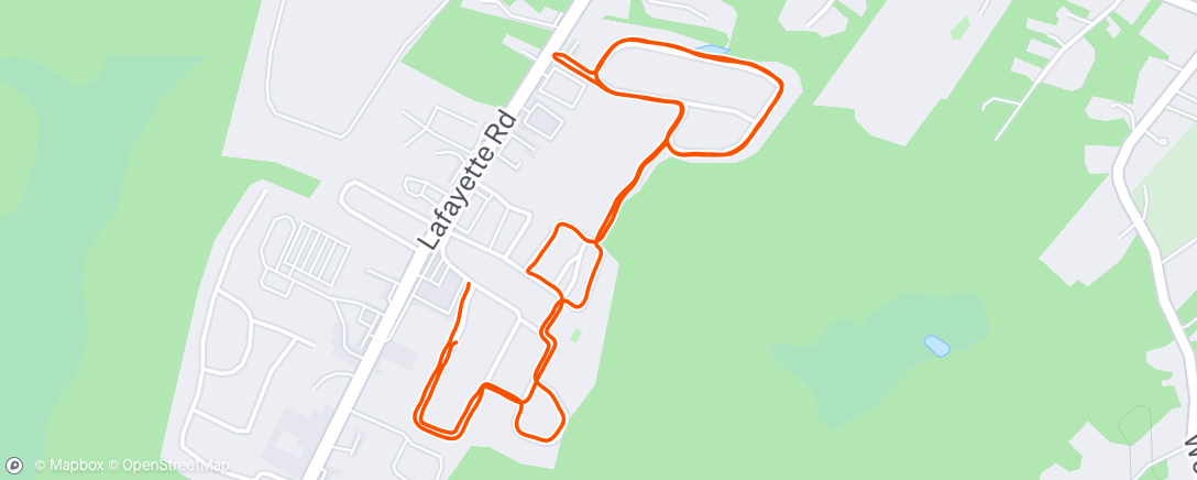 Map of the activity, Morning Run