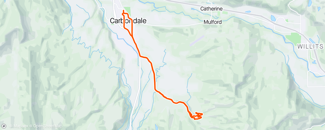Map of the activity, First MTB ride of the season