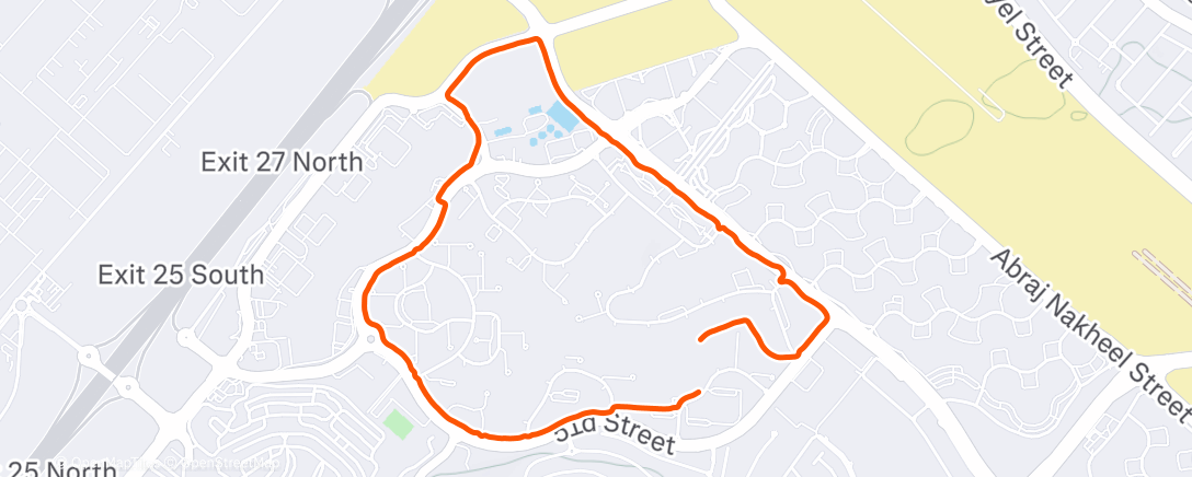 Карта физической активности (Afternoon Run)