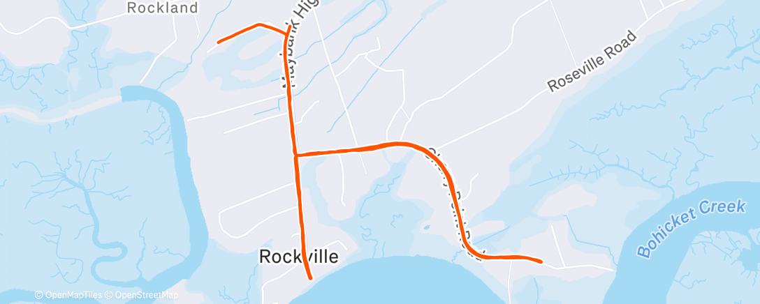 Map of the activity, Perfect day! And the hickories are still flaming yellow.