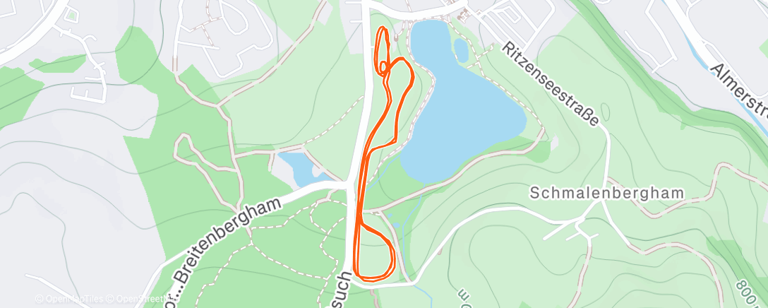 Map of the activity, Biathlon AC