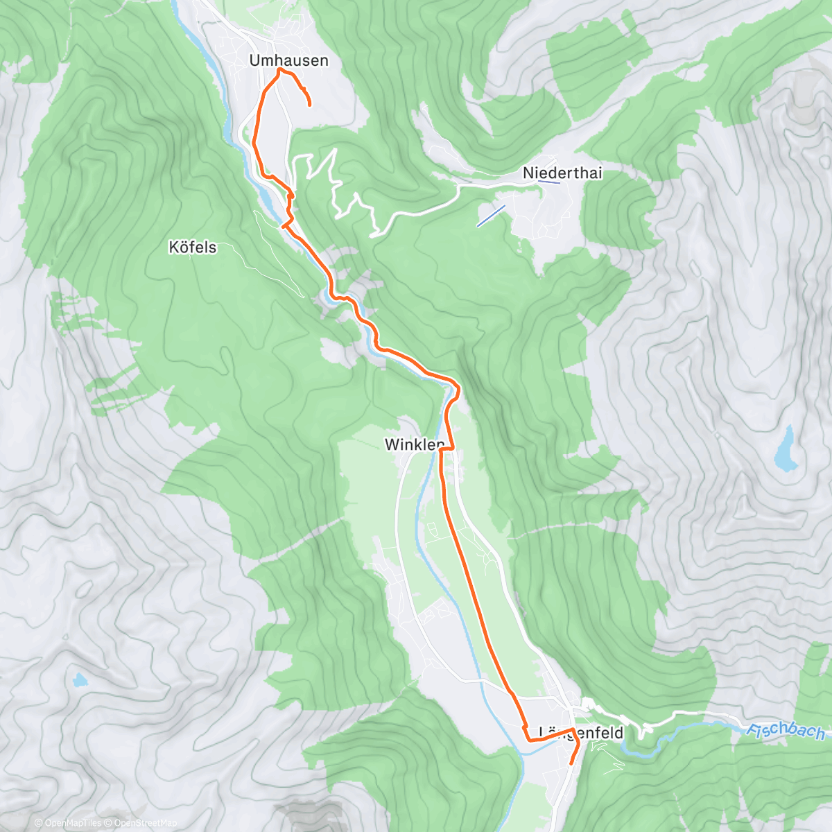 Mapa de la actividad (Naar Längenfeld 🥾🥾)