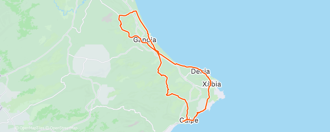 Map of the activity, Morning Ride