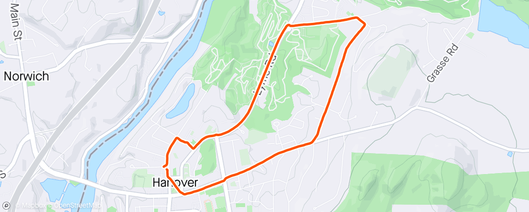 Map of the activity, first Afternoon Run