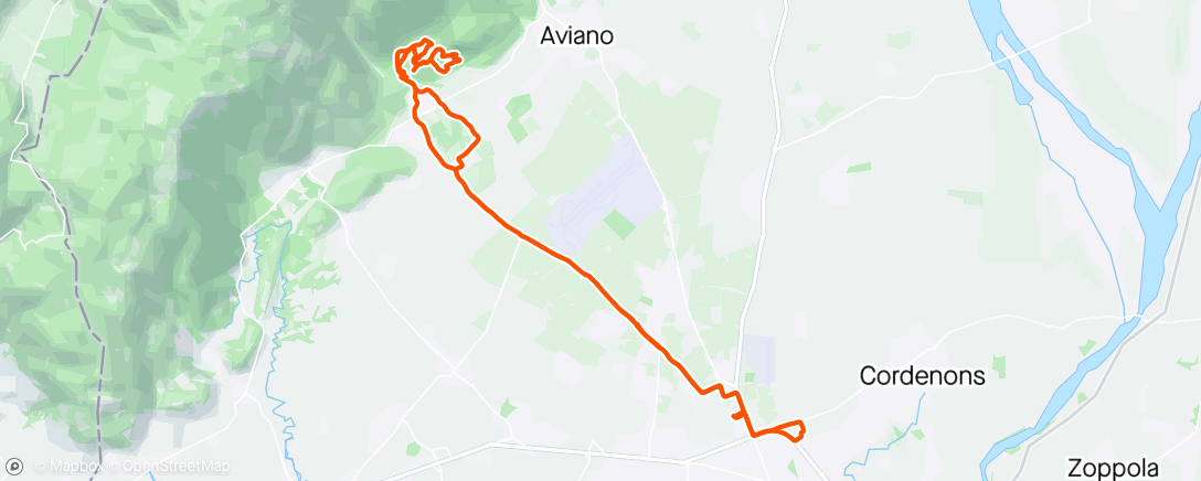 Map of the activity, Colle San Angelo