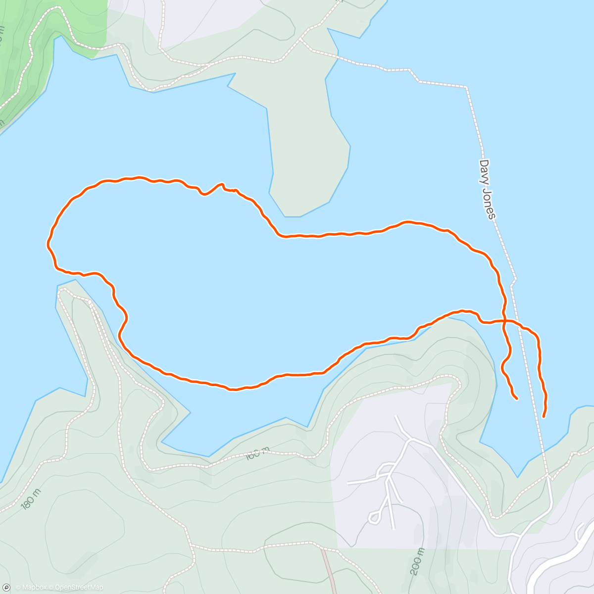 Mapa da atividade, SUP after run