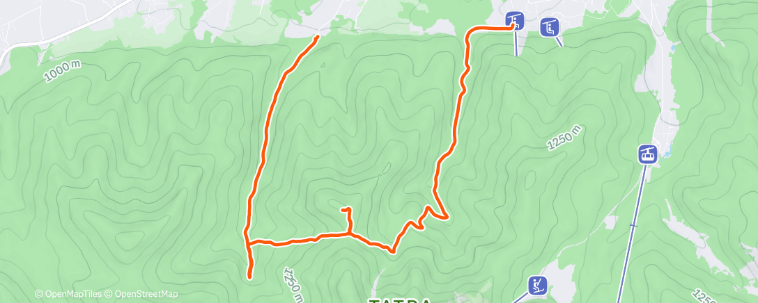 Map of the activity, Sarnia Skała