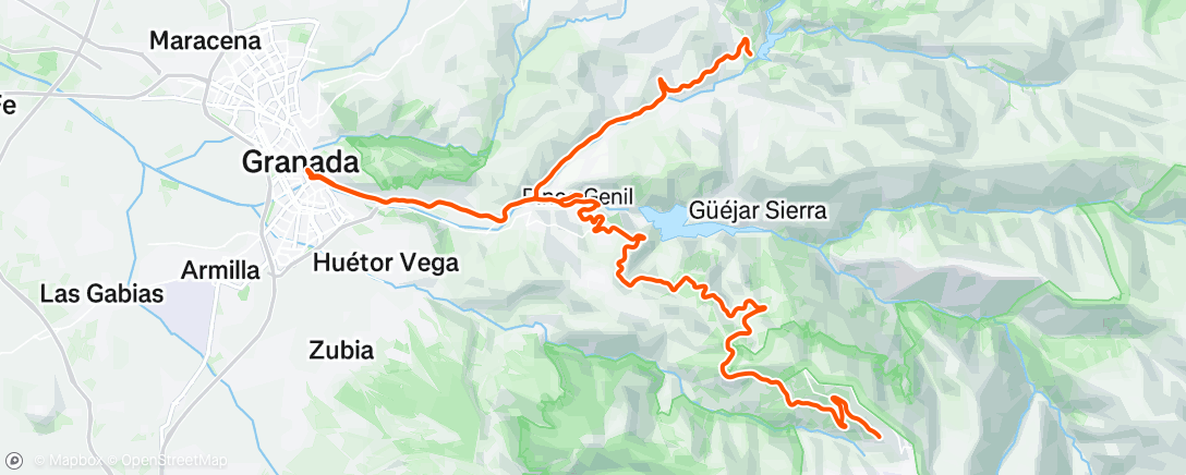 Map of the activity, Morning Ride