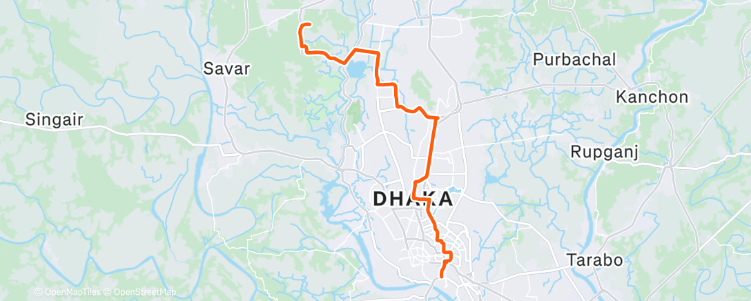 Map of the activity, 2026-01-29Ride