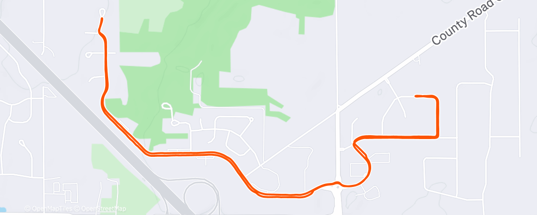 Map of the activity, Lucky guy run