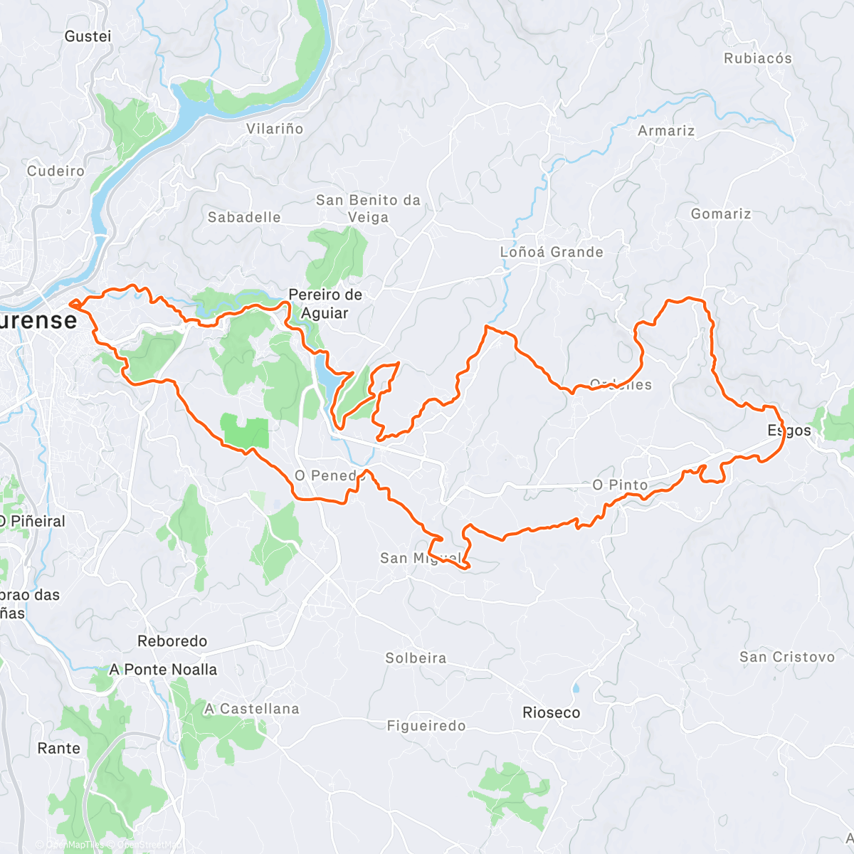 Map of the activity, Patinaje a la hora del almuerzo
