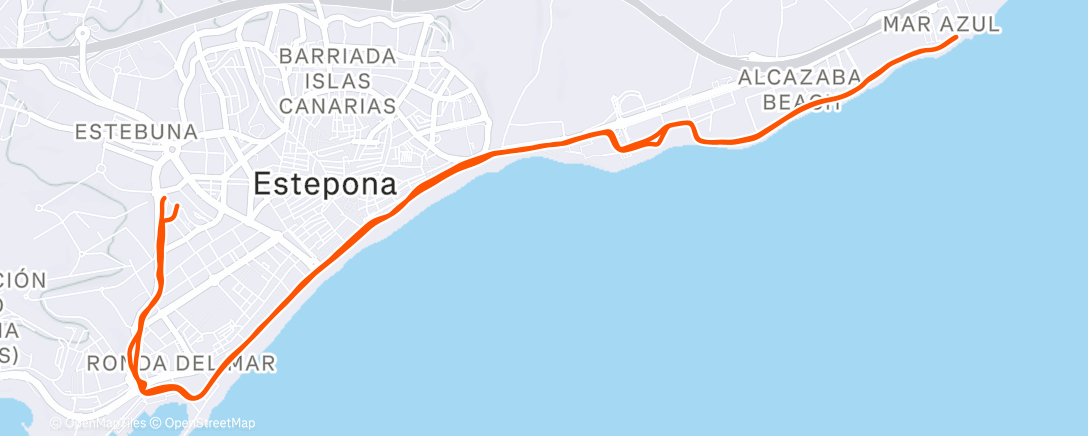 Карта физической активности (Carrera de mañana)