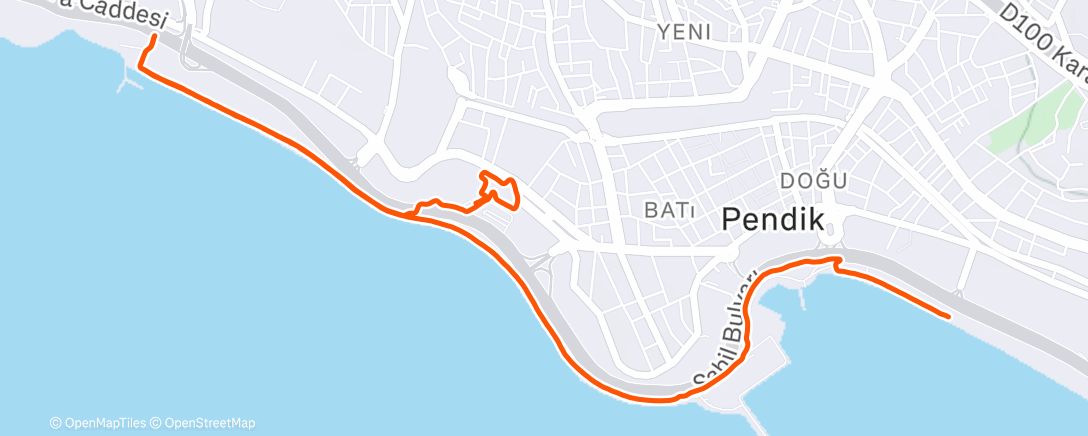 Map of the activity, Morning Run