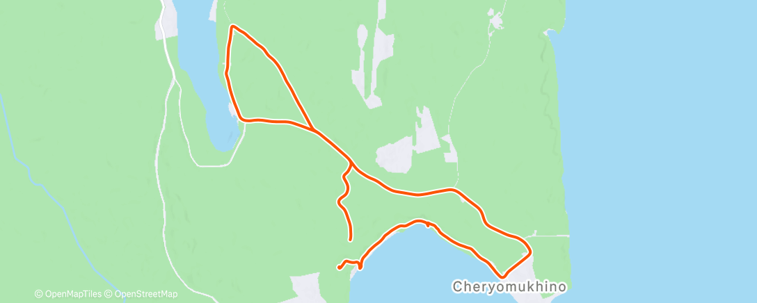 Map of the activity, Morning Run