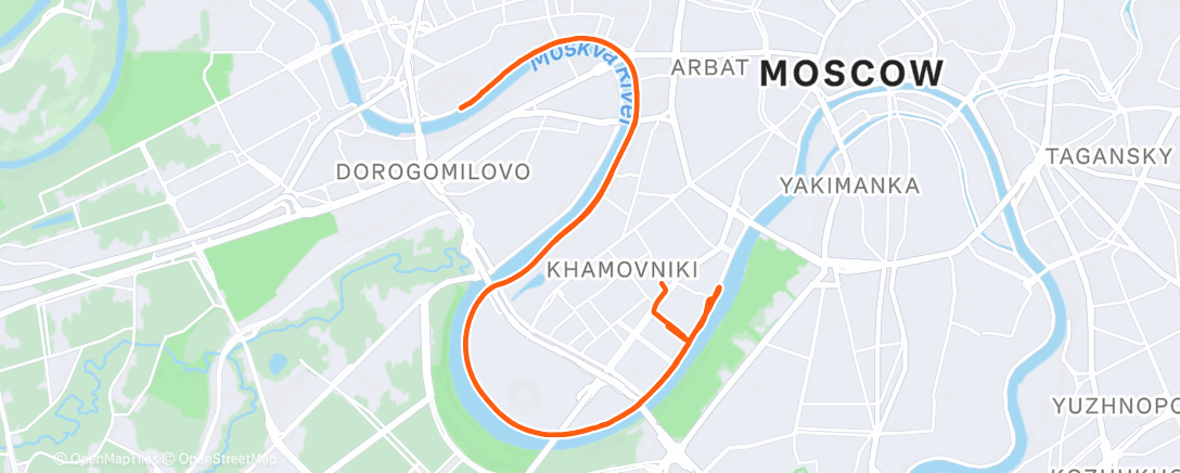 Map of the activity, Кросс 24 км