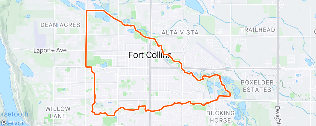 Map of the activity, Longest run of the year