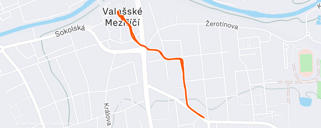Map of the activity, Afternoon Walk