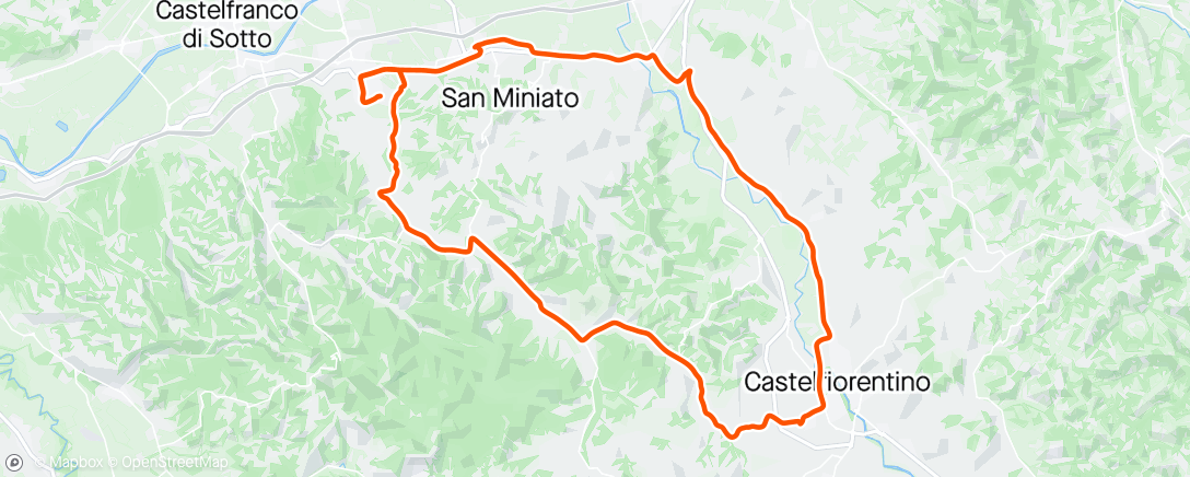 アクティビティ「Giro d'Orlo con Sergio」の地図