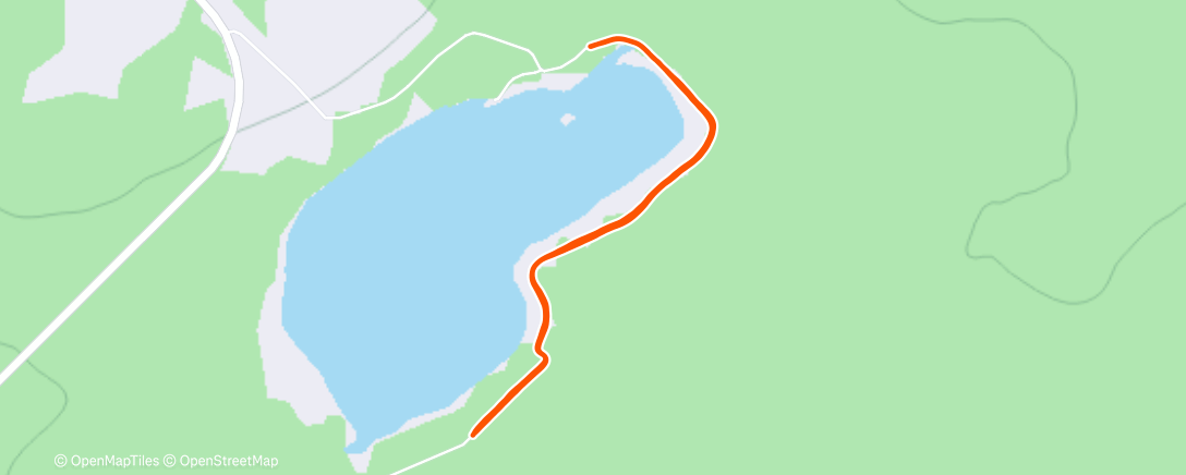Map of the activity, Course à pied dans l'après-midi