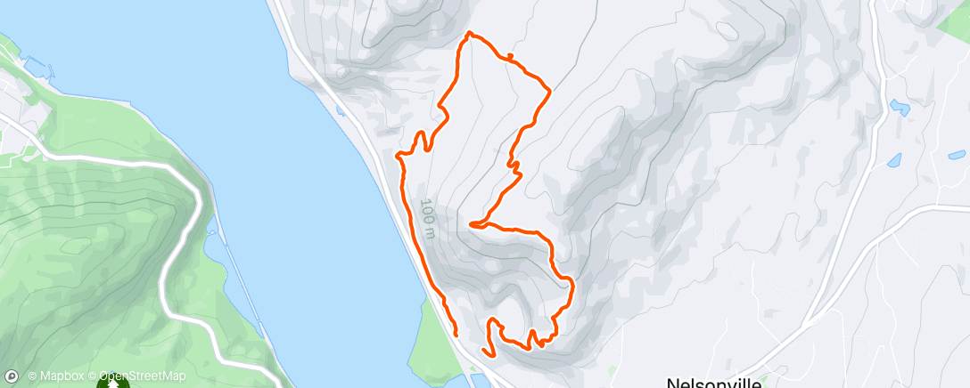 Map of the activity, Lunch Hike