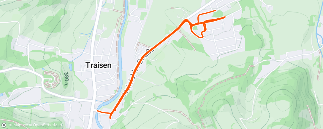Map of the activity, Morning Roller Ski