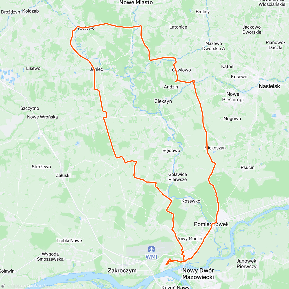 Map of the activity, Afternoon Gravel Ride