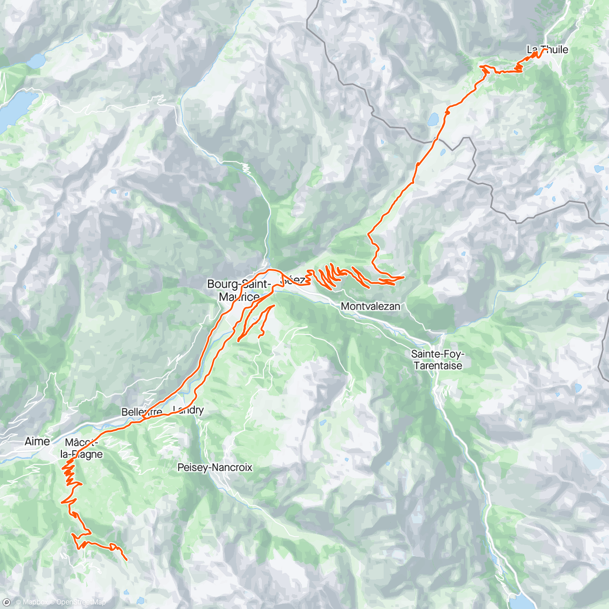 Map of the activity, La plagne #5