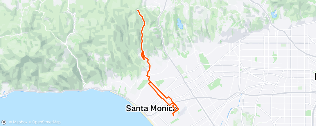 Map of the activity, Lunch Ride