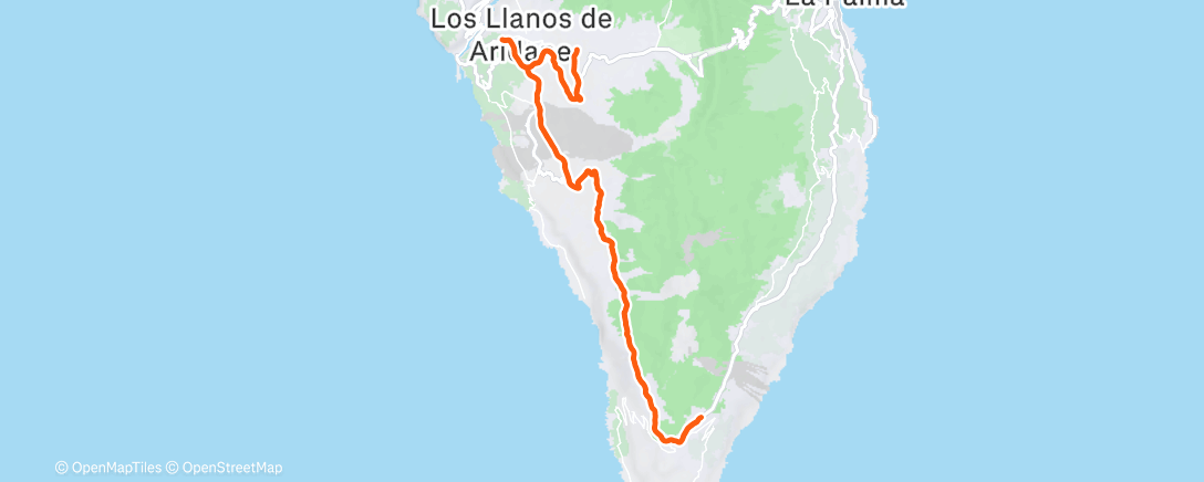 Map of the activity, Radfahren