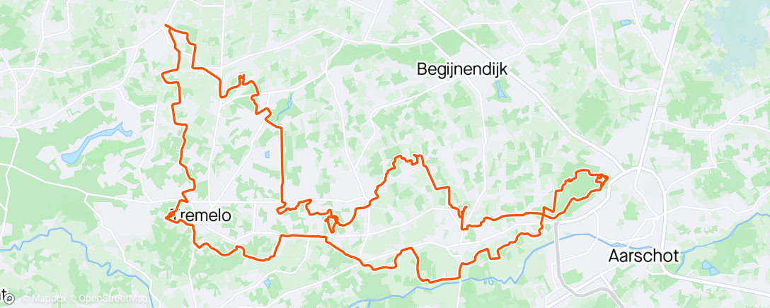 Map of the activity, Mountainbike landelijke gilde