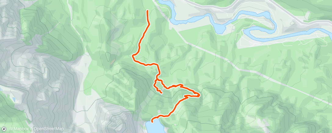 Map of the activity, Afternoon Hike