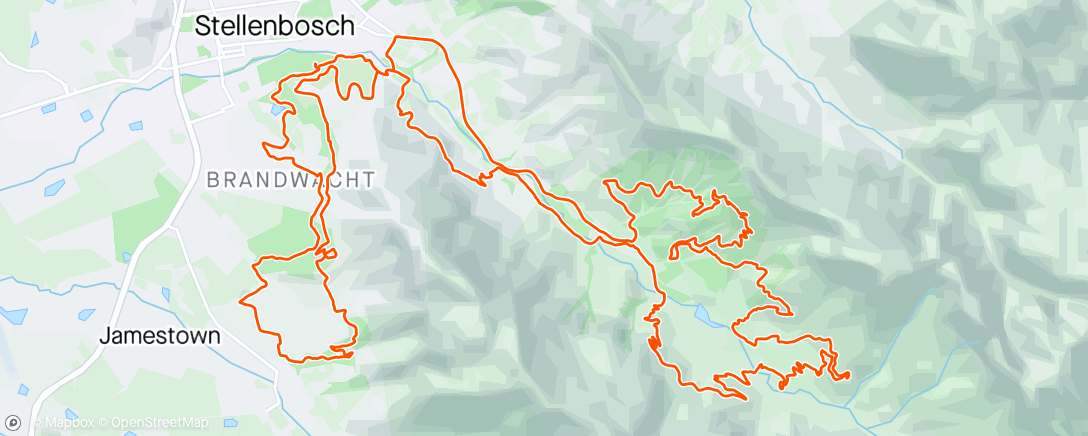 Map of the activity, Cape epic stage 7 - 6th place