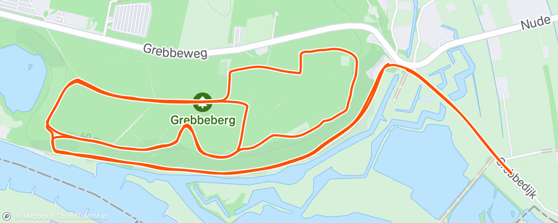 Map of the activity, Duurloop Grebbeberg