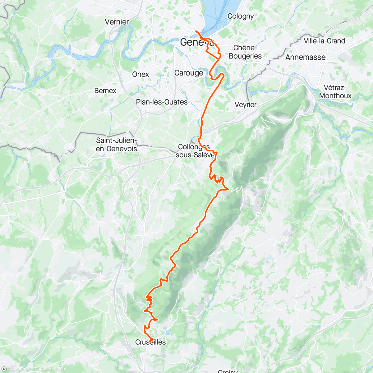Map of the activity, Bili ng gamot ride (croisette + col des pitotoy)
