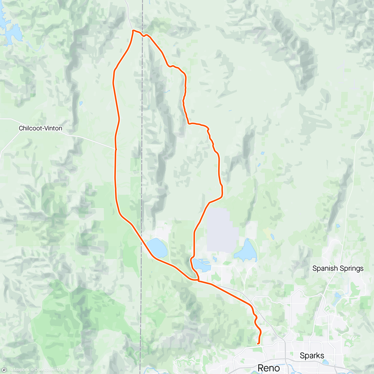 Map of the activity, Red Rock Loop, a JH classic