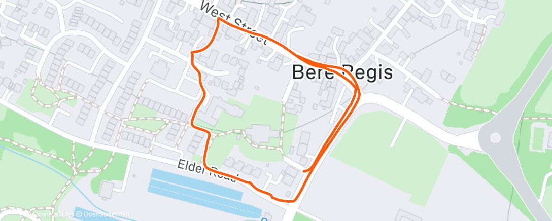 Map of the activity, Afternoon Walk