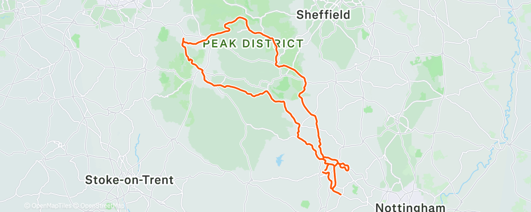 Map of the activity, Morning Ride