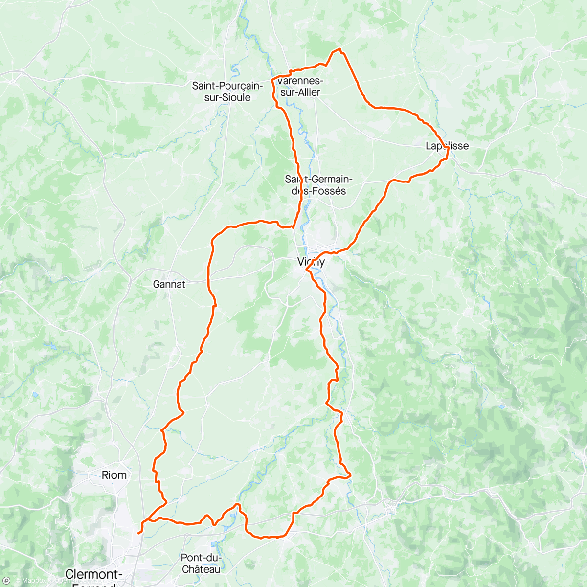 Map of the activity, D+ modéré pour un beau parcours.