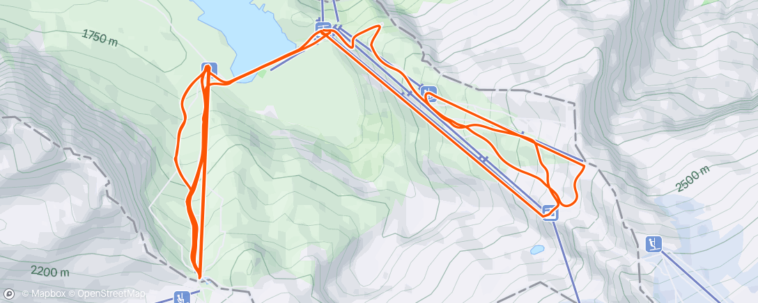 Map of the activity, Morning Alpine Ski