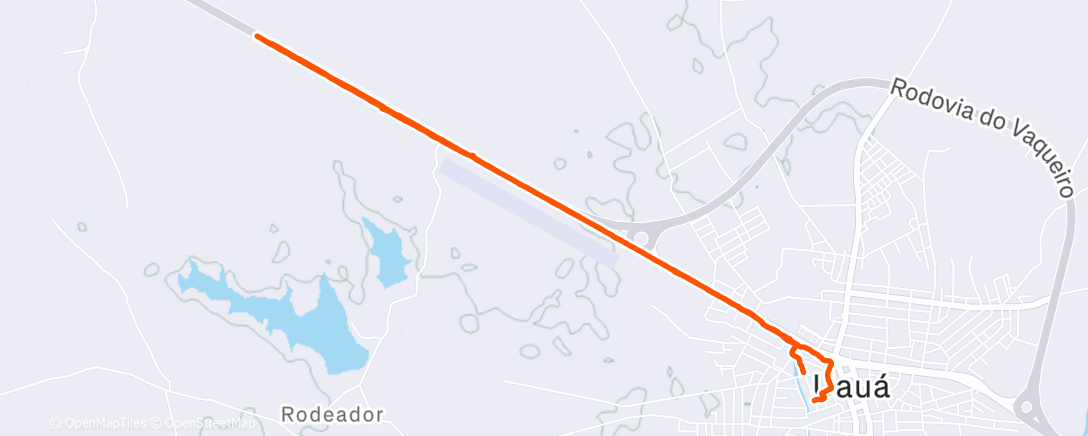 Map of the activity, Corrida vespertina