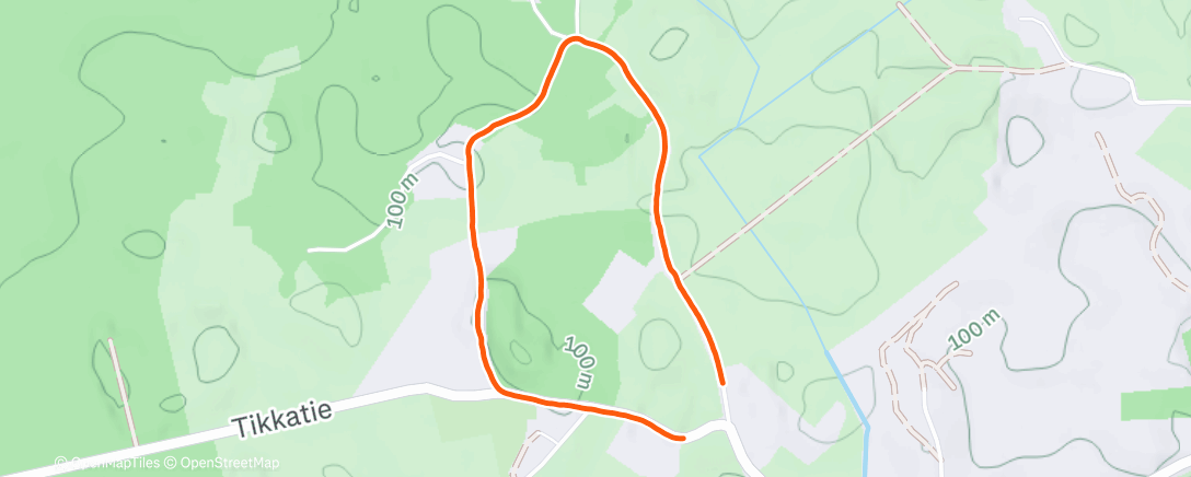 Map of the activity, Koiran ulkoilutus