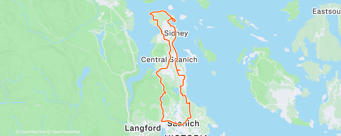Map of the activity, Afternoon Ride