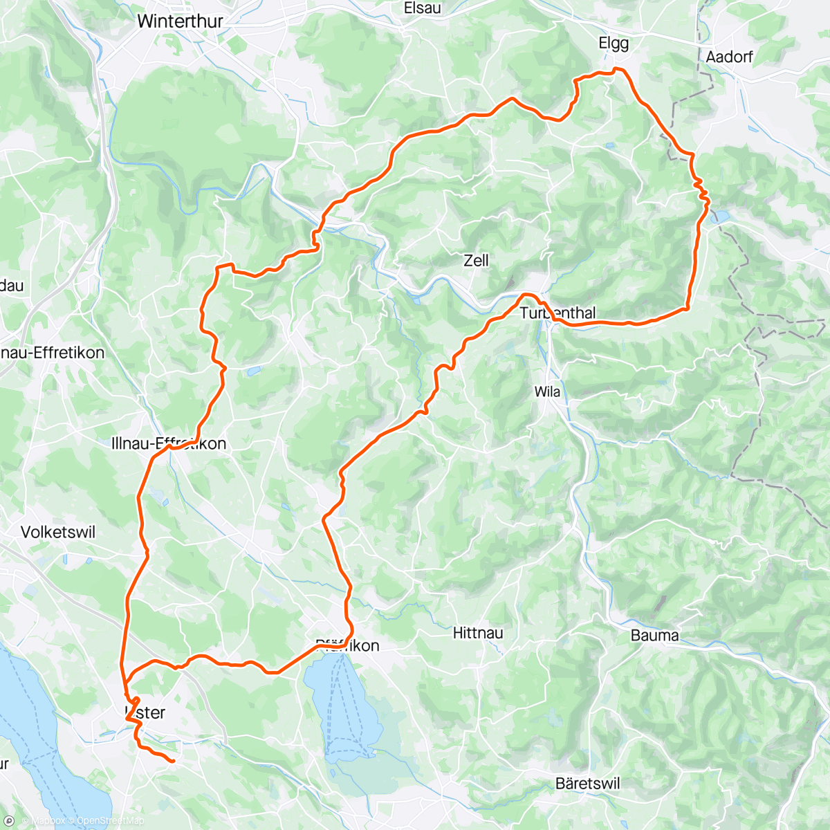 Map of the activity, ST Cycling MezzoMix