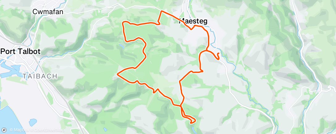 Карта физической активности (MTB Ride)