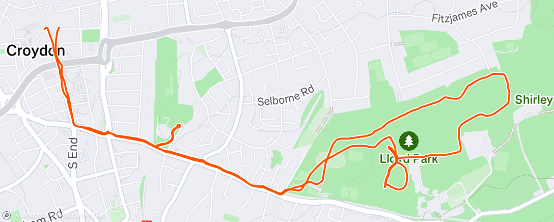 Map of the activity, Ripetute in salita