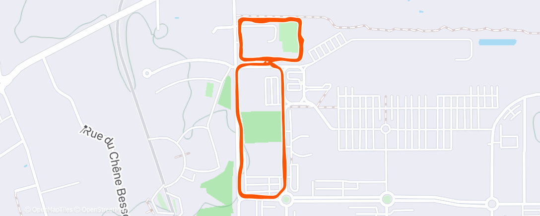 Map of the activity, Footing de garde