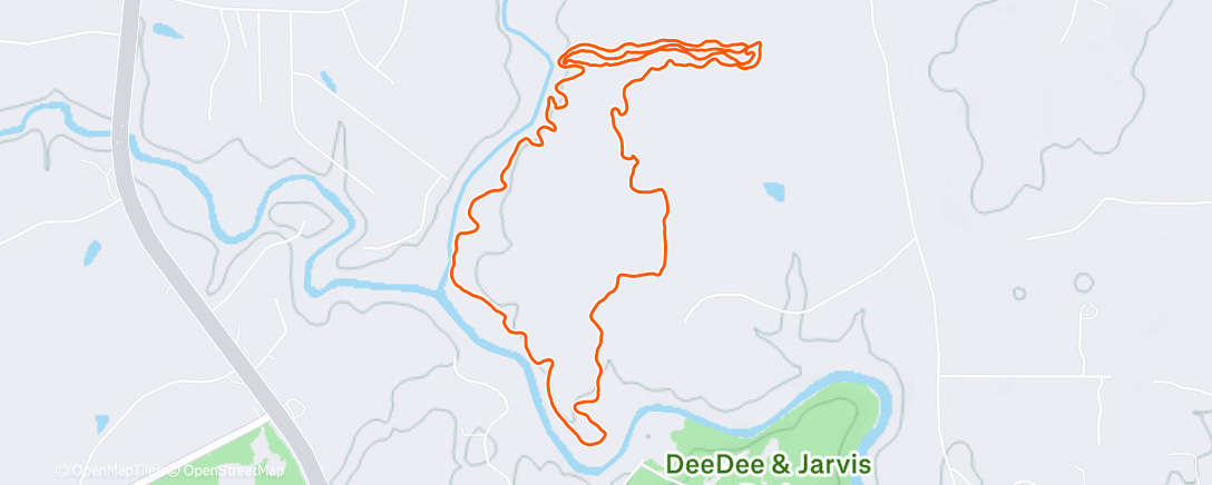 Map of the activity, Lunch Ride