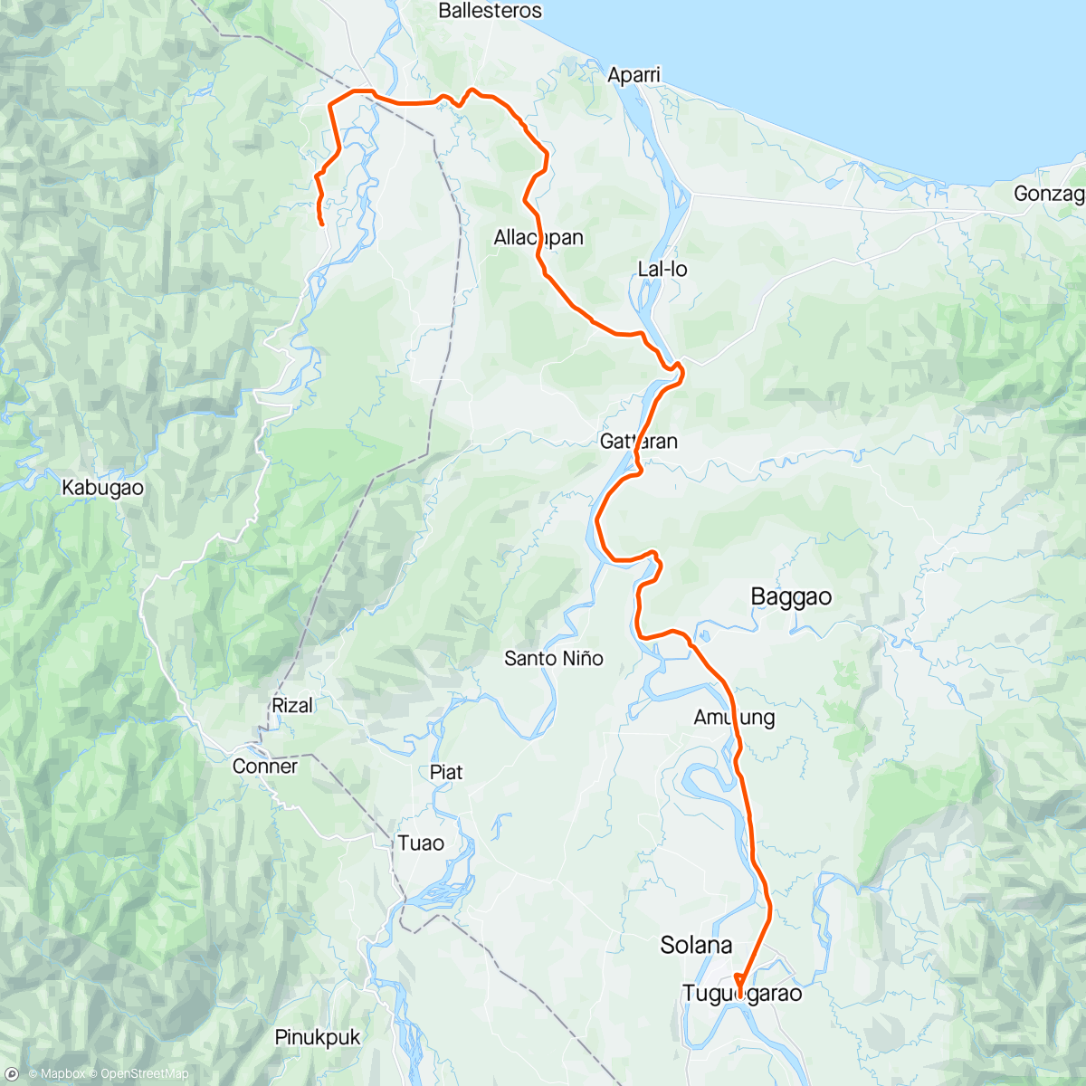 Map of the activity, Tuguegarao City