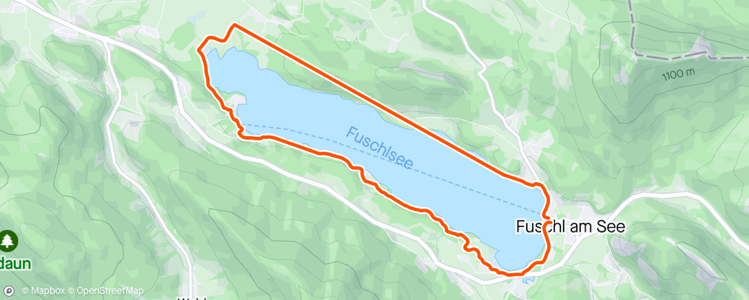 Map of the activity, Last Fuschl Loop for me